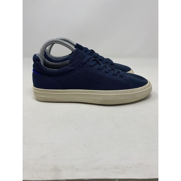 Rothy's Shoes Mens Size 6 Womens 7.5 Blue Lace Up Knit Low Top Casual Sneakers - Picture 7 of 12